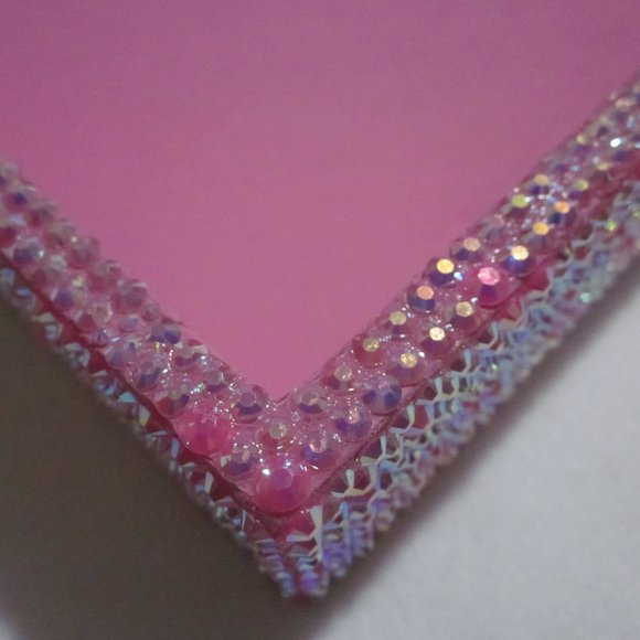 Pink Heart Shape Blinged Tray / Home Decor / Room Decor - Picture 5 of 6